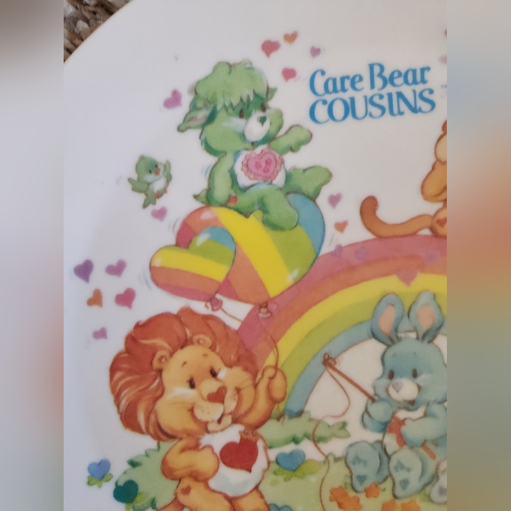 VINTAGE Care Bears Kids Plate - Picture 4 of 6